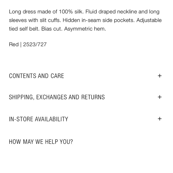 ZARA SILK DRAPED DRESS LIMITED EDITION - Picture 8 of 8